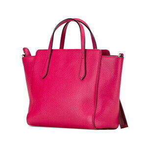 Gucci Leather Bag Handbag Pink Shoulder Swing